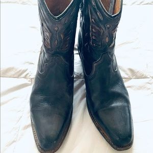 Bed Stu Filly Butterfly Cowboy Ankle Boots